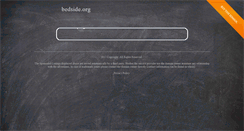 Desktop Screenshot of bedside.org